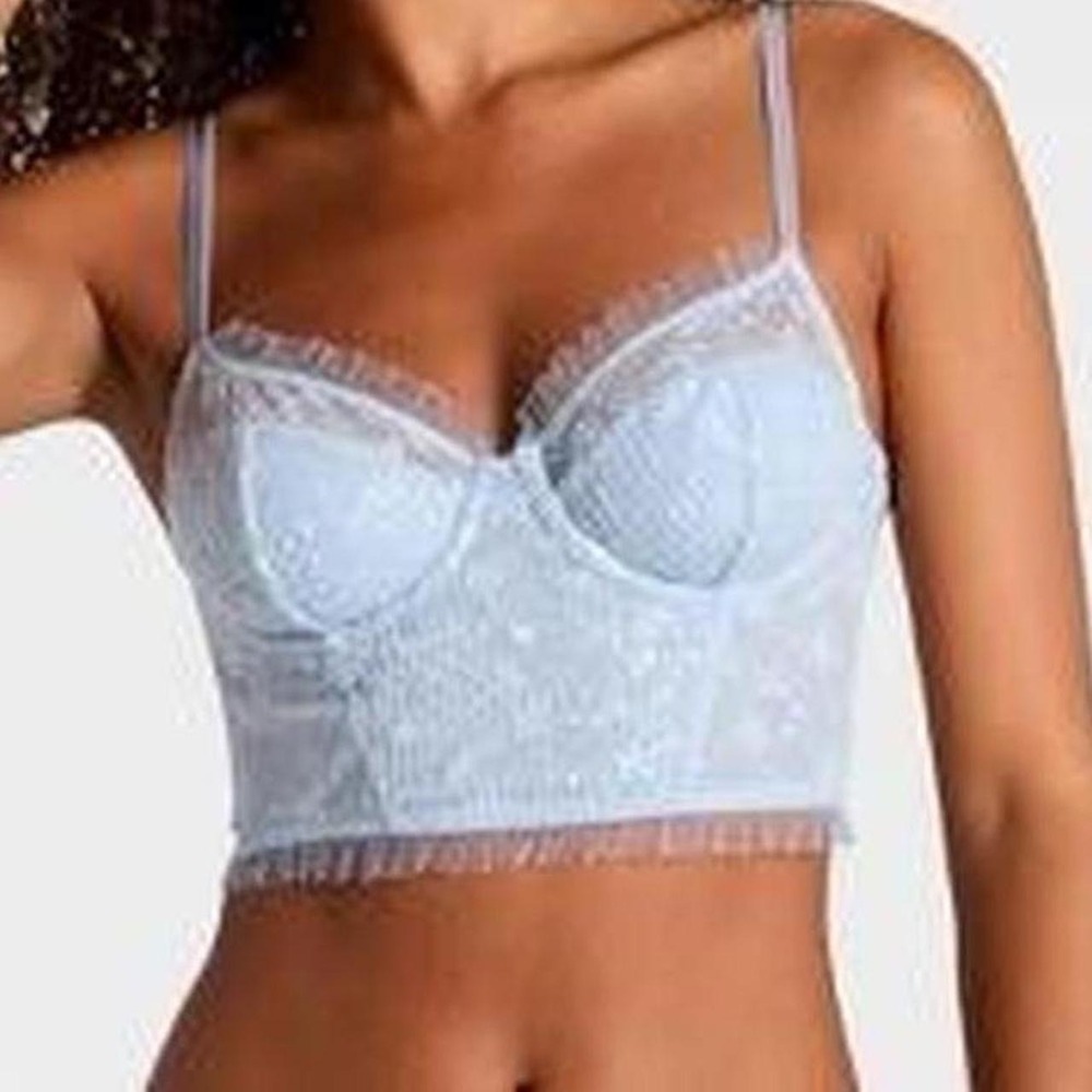 Wild Fable Women's Sequin Lace Corset